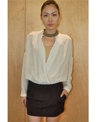 Giada Forte Dress with Wool Skirt and Silk Top - Lyst