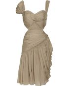 Matthew Williamson Summer Pleated Silk-chiffon Dress - Lyst