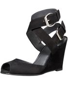 Stuart Weitzman Ankle-strap Wedge Sandal - Lyst