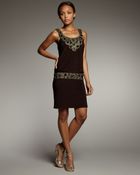Sue Wong Draped Back Dress - Lyst