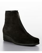 La Canadienne Sharlina Zip-up Suede Wedge Ankle Boots - Lyst