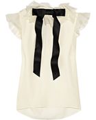 Prabal Gurung Ruffled Silk-georgette Blouse - Lyst