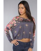Free People The Flora Boxy Tee - Lyst