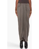 Rick Owens Lilies Drape Front Skirt - Lyst