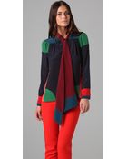 Jill Stuart Lili Tie Neck Blouse - Lyst