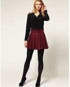 ASOS Collection Asos Wool Touch Skirt with Belt - Lyst