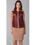 Raoul Graphic Leather Tee - Lyst