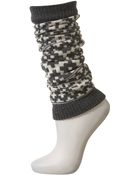 Topshop Grey Aztec Wool Legwarmers - Lyst