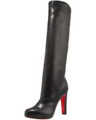 Christian Louboutin Platform Knee Boot - Lyst