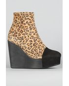 minimarket The Wood Wedge in Leopard - Lyst