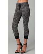 3.1 Phillip Lim Drawstring Sweatpants with Ankle Zips - Lyst