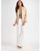 Vince Lamb Leather Blazer - Lyst