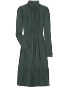 By Malene Birger Inex Pleated Twill Dress - Lyst
