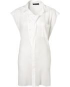 Topshop White Sleeveless Cover Up - Lyst