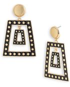 Belle Noel Disc Trapezoid Earrings - Lyst