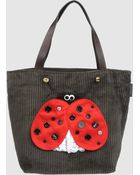 Coccinelle Large Fabric Bag - Lyst