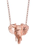 Dominique Lucas Rose Gold Elephant Necklace - Lyst