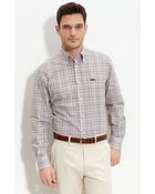 Faconnable Classique Plaid Sport Shirt - Lyst