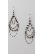 Low Luv X Erin Wasson Dangling Chains Earrings - Lyst