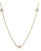 Roberto Coin Diamond Three Station Necklace - Lyst