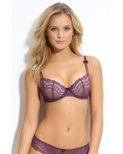 Betsey Johnson Eyelet Lace Demi Bra - Lyst