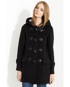 Burberry Brit Toggle Front Duffle Coat - Lyst