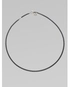 David Yurman Blackened Sterling Silver Chain Necklace - Lyst