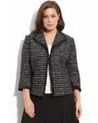 Lafayette 148 New York Crop Tweed Jacket (plus) - Lyst