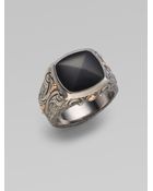 Stephen Webster Sterling Silver & Black Onyx Ring - Lyst