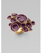 Saint Laurent Arty Flower Ring - Lyst