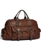 John Varvatos Washed Leather Duffel Bag - Lyst