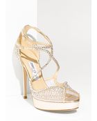 Jimmy Choo Fairview Crystal Embellished Sandal - Lyst