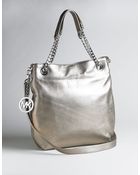 MICHAEL Michael Kors Leather Jet Set Shoulder Tote Bag - Lyst