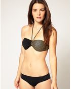 Insight Metallic Crackle Stripe Bandeau Set - Lyst