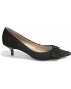 Tahari Marjorie Suede Stiletto Pumps - Lyst