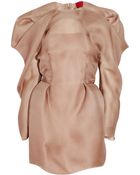 Lanvin Pleated Silk-gazar Dress - Lyst