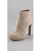 Rosegold Michele Suede Platform Booties - Lyst
