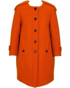 Burberry Prorsum Structural Virgin Wool Coat - Lyst