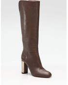 Valentino Leather Knee-high Boots - Lyst