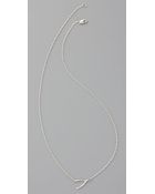 Jennifer Zeuner Mini Wishbone Necklace - Lyst