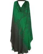 Roberto Cavalli Printed Silk-chiffon Gown - Lyst