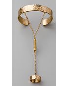 Low Luv X Erin Wasson Hammered Hand Bracelet - Lyst