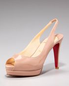 Christian Louboutin Cathay Patent Sling Back Pump - Lyst