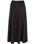 Eskandar Chocolate Full Length Wool Skirt - Lyst