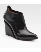 Costume National Leather Wedge Ankle Boots - Lyst