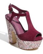Aldo Trejos Glitter Sandal - Lyst