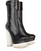 Calvin Klein Anouk Platform Leather Boots - Lyst