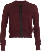 Marc Jacobs Crew Neck Button Cardigan - Lyst
