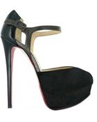 Christian Louboutin 150 Mm N°299 Suede Ankle Strap Pumps - Lyst