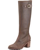Hunter Leather Knee Boot - Lyst
